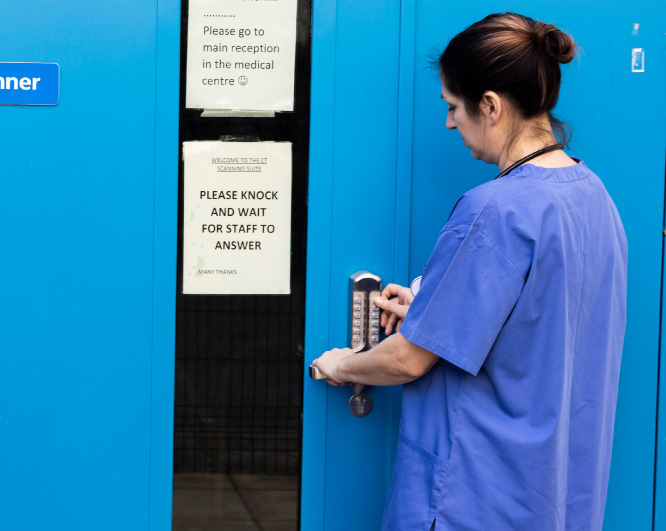 access control installations at healthcare sites