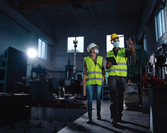 industrial business using access control for entry
