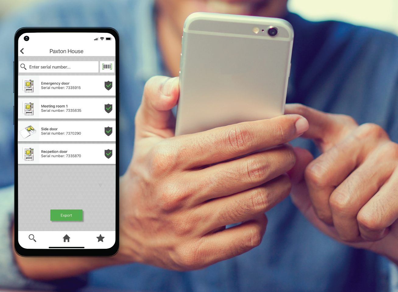 receiving alerts from an access control system to mobile phone