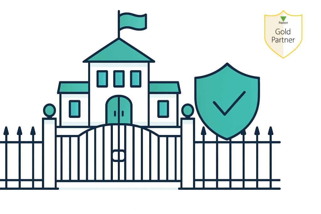 an image illustration of a school showing protective measures for martyns law